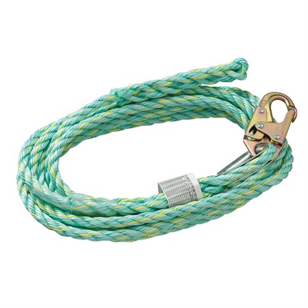 Surewerx Premium Vertical Lifeline, 5/8" Rope - 200 FT - Snap Hook V84014200